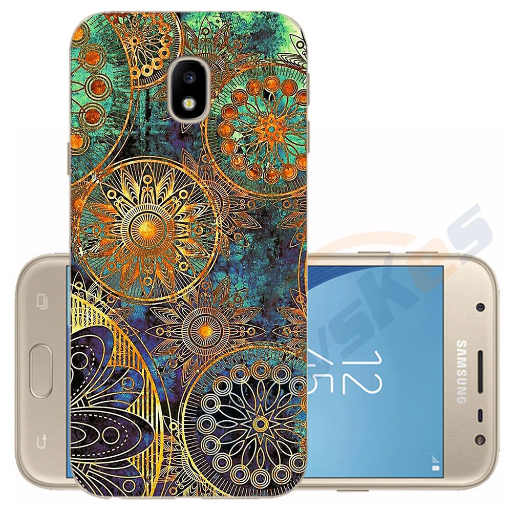 9 Чехол для телефона для samsung Galaxy J5 EU J530 J530F Мягкий Силиконовый ТПУ Защитное приспособление в виде цветка чехол для samsung J3 EU J330 бампер - Цвет: 9