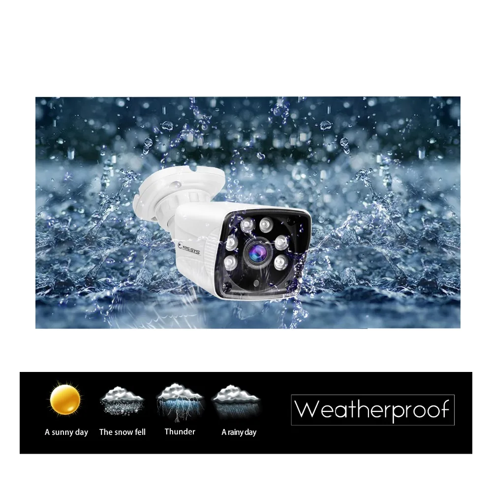 Eyessys 2.0MP/3.0MP/5.0MP IP Камера 1080 P оповещение по электронной почте XMEye ONVIF P2P обнаружения