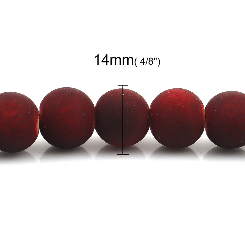 DoreenBeads модные деревянные круглые бусины натурального цвета пятно Подвески около