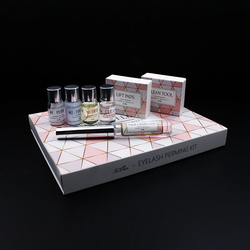 Набор для перманентной завивки ресниц Funmix миниатюрный лосьон с длительным