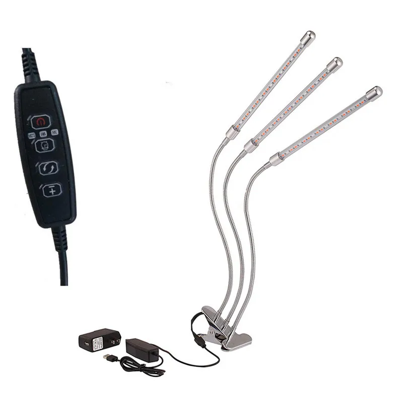 30 Вт 60 Светодиодный светильник для выращивания растений с двойной головкой