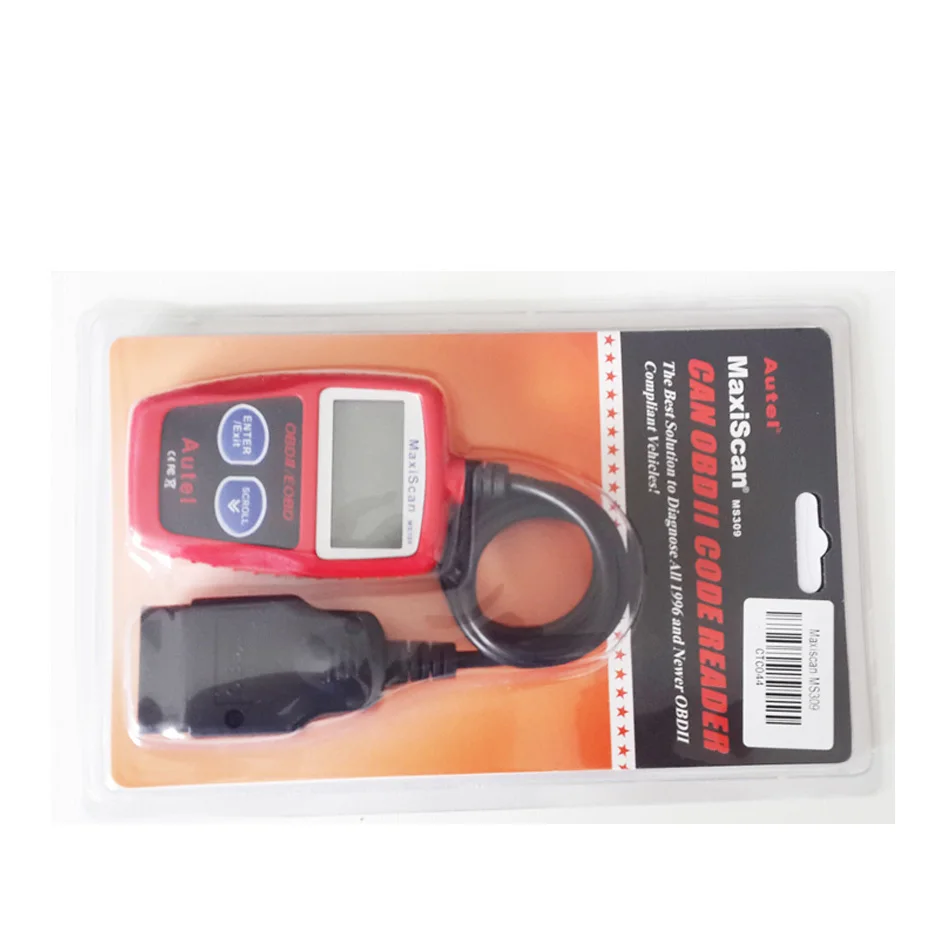 MS309 OBD2 OBDII EOBD сканер считыватель кодов автомобиля тестер данных диагностический