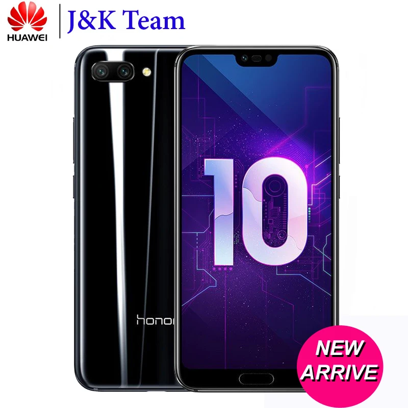 Смартфон huawei Honor 10 6 ГБ 128 NFC мобильный телефон Изогнутые стекло Android 8 1 OctaCore