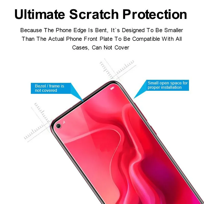 Закаленное стекло для huawei Nova 5 Pro защита экрана 9 h Защитная стеклянная Передняя