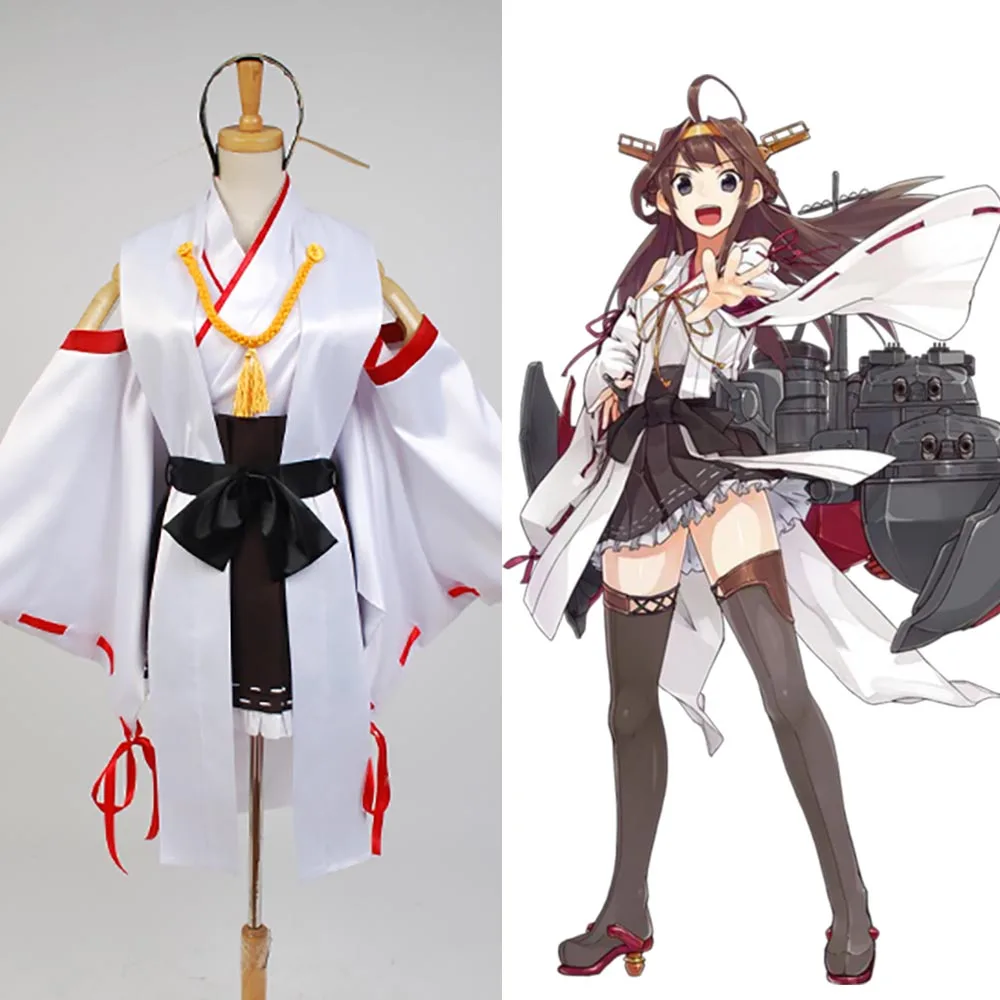 Kantai Коллекция KanColle японский линкор Конго Косплей Костюм Полный комплект|cosplay