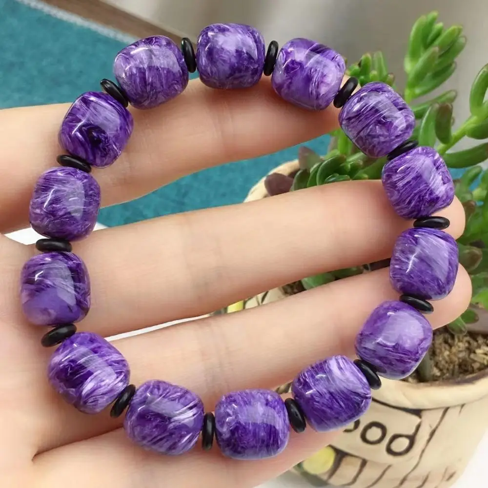 Подлинные натуральные фиолетовые драгоценные камни Charoite круглые свободные
