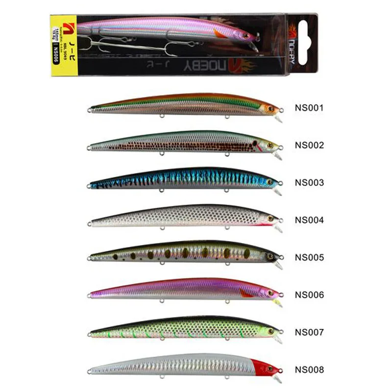 

NOEBY Floating Minnow Baits 145mm/19g VMC Treble Hook Diving 0-0.5m Iscas Artificiais Para Pesca Pescaria Leurre Souple Peche