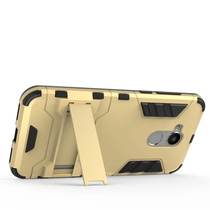 UPaitou Case For Huawei Honor 6A Hybrid TPU PC Iron Man Armor Shield for Stand Holder Back Cover |