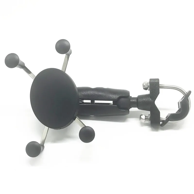 Крепление на руль мотоцикла держатель для телефона 65-95 с двойным кронштейном