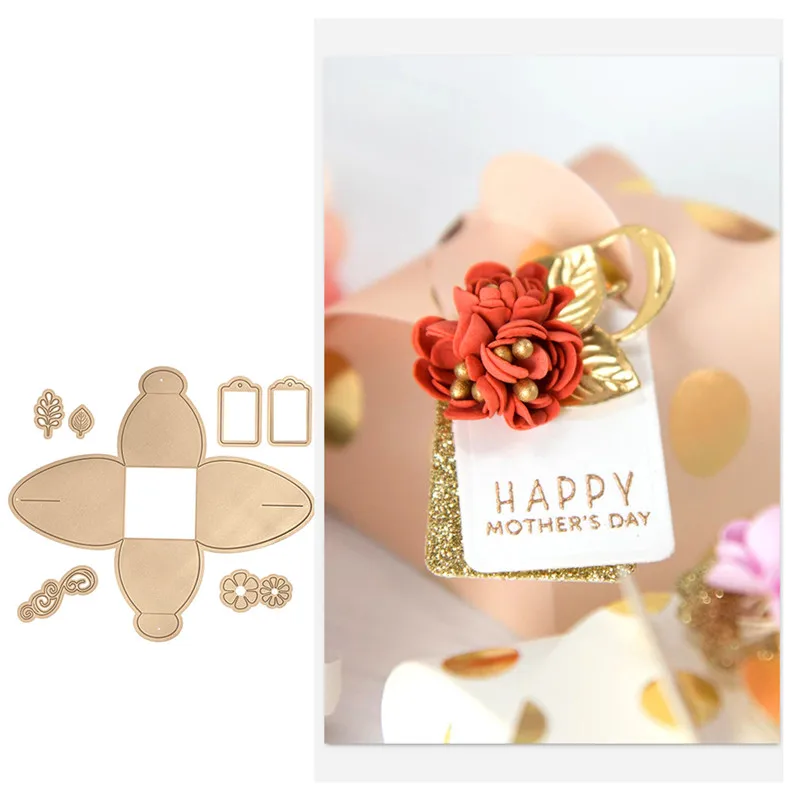 GJCrafts 20 7x18 6 см 7 шт. метка для резки металла штампы коробка скрапбукинга Крафтовая