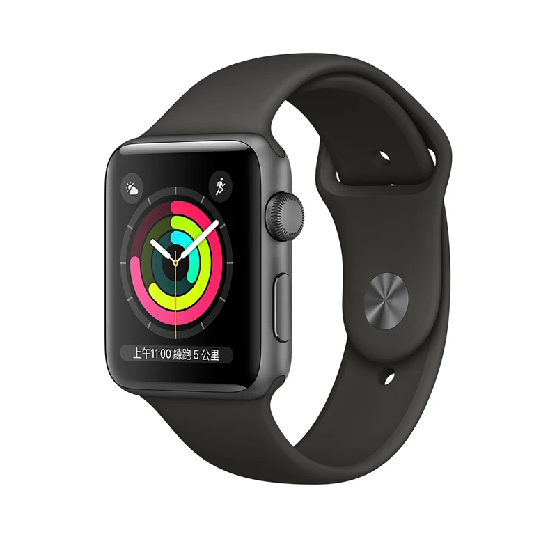 Apple Watch Series 3. | женские и мужские умные часы gps-трекер Apple Smart Watch Band 38 мм 42 мм умные носимые устройства - Цвет: Gray Case Gray Band