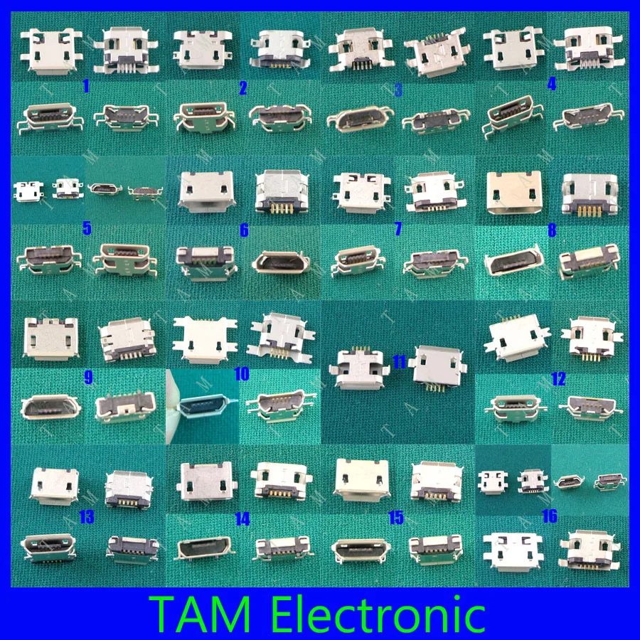 Штепсельная Вилка Micro USB 20 моделей шт. 5 контактный разъем для зарядки v8 порт