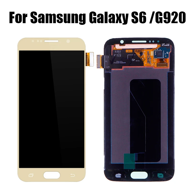 TFT ЖК-дисплей для SAMSUNG GALAXY S6 G920 сенсорный экран дигитайзер сборки Samsung-S6 G920i G920P G920f
