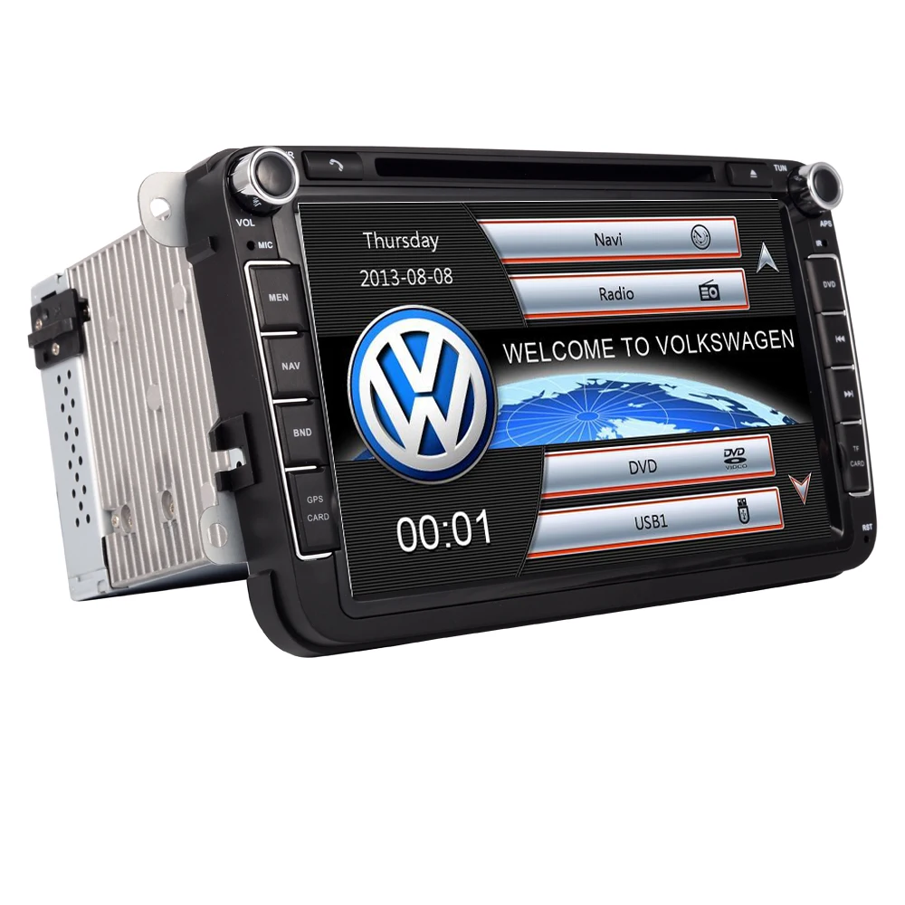 2 Din 8 дюймов Автомобильный dvd-плеер для VW POLO PASSAT Golf Skoda Octavia SEAT LEON с 3g радио gps навигация 1080P FM камера