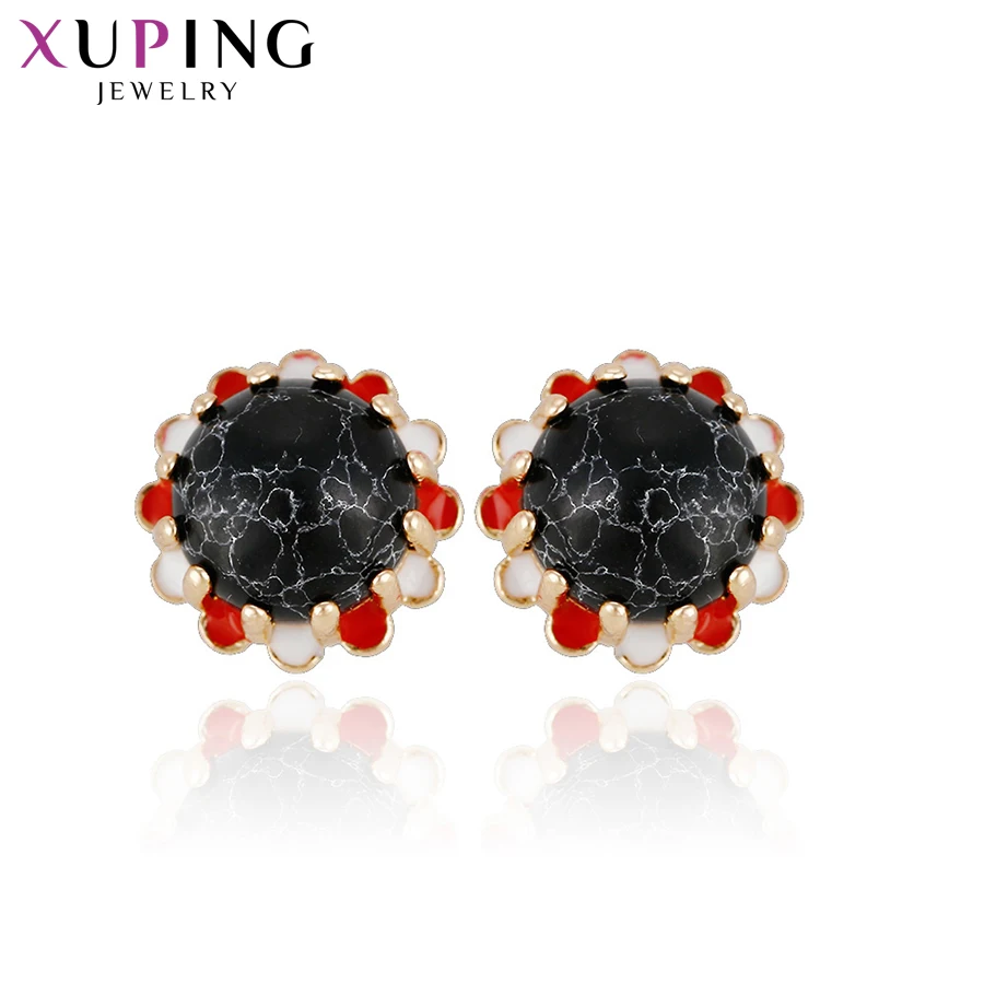 Xuping особенно модные серьги новый дизайн шаров позолоченные ювелирные изделия