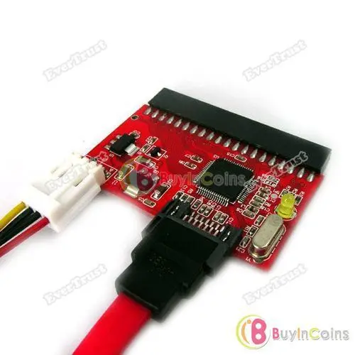 evertrust Full refund IDE Mainboard to Serial ATA SATA 100 133 HDD DVD Drive Converter Adapter 01 perfectly |