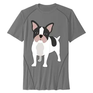 2017 бульдог средних логотип Человека Короткие футболки с круглым вырезом сукно