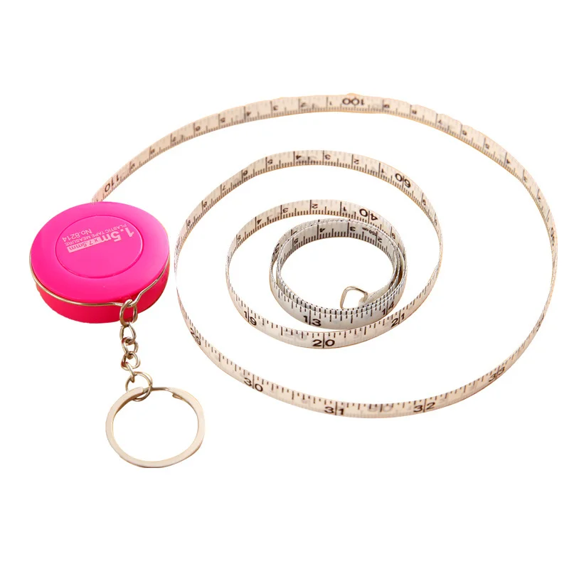 Мини Выдвижная линейка измерительная лента портативная брелок для ключей