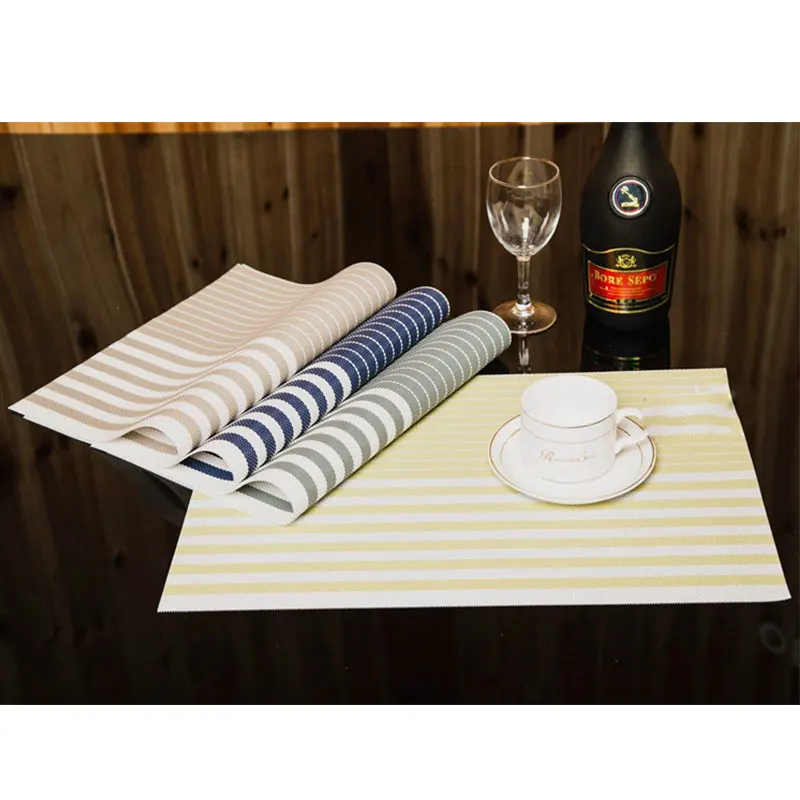 6 шт. европейские полосы салфетки кухня столовая ПВХ изолированные настольные