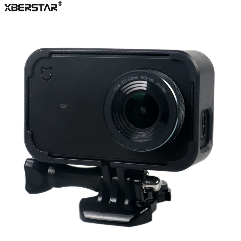 XBERSTAR Protective Housing Case Cover for Xiaomi Mijia 4K Mini Action Camera Border Side Frame Box |