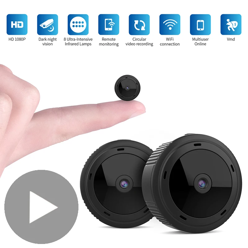 Wi Fi ночного видения самая маленькая секретная микро для видео мини камера Wifi HD с