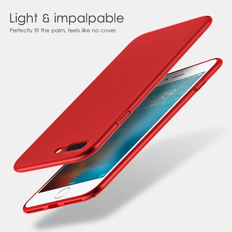 Роскошный чехол HOCO для телефона iPhone 8 Plus Ультратонкий 7 Жесткий Чехол из