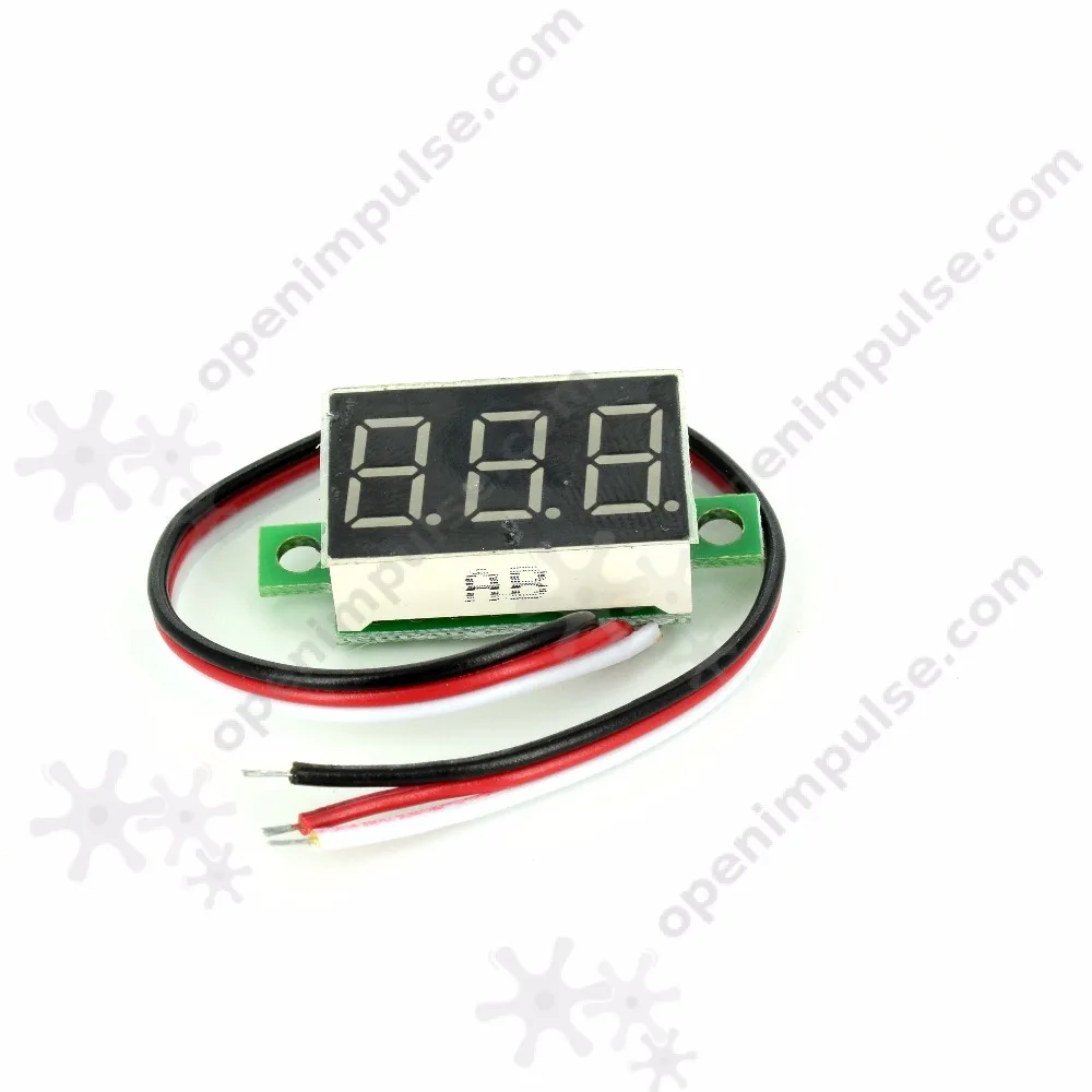 Вольтметр с красной панелью 0-30 в | Игрушки и хобби