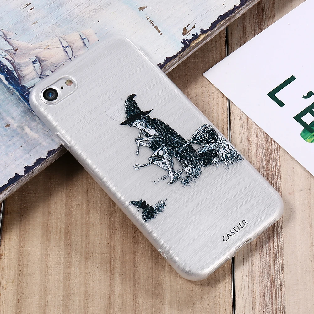 Чехол для телефона CASEIER Relief чехол iPhone 5 5S SE 6 S 7 Plus силиконовый мягкий ТПУ Samsung Galaxy S6