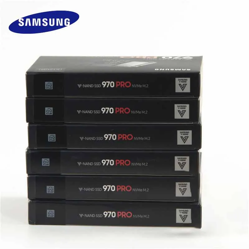 Samsung внутренний SSD 970Pro MZ-V7P512BW 512 ГБ узнать Скорость 3500 МБ/с. M2. 2280 интерфейс PCI-E NGFF твердотельный накопитель для ноутбука