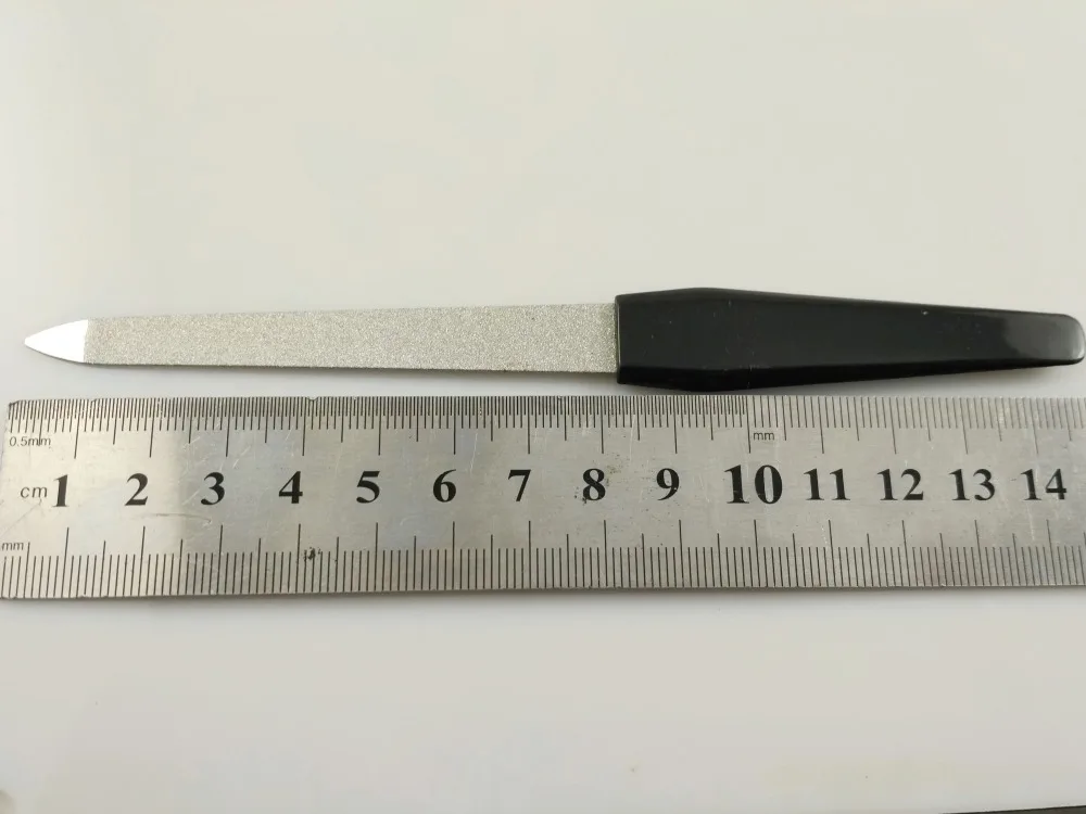 1X профессиональная пилка для ногтей из нержавеющей стали буфер двухсторонний