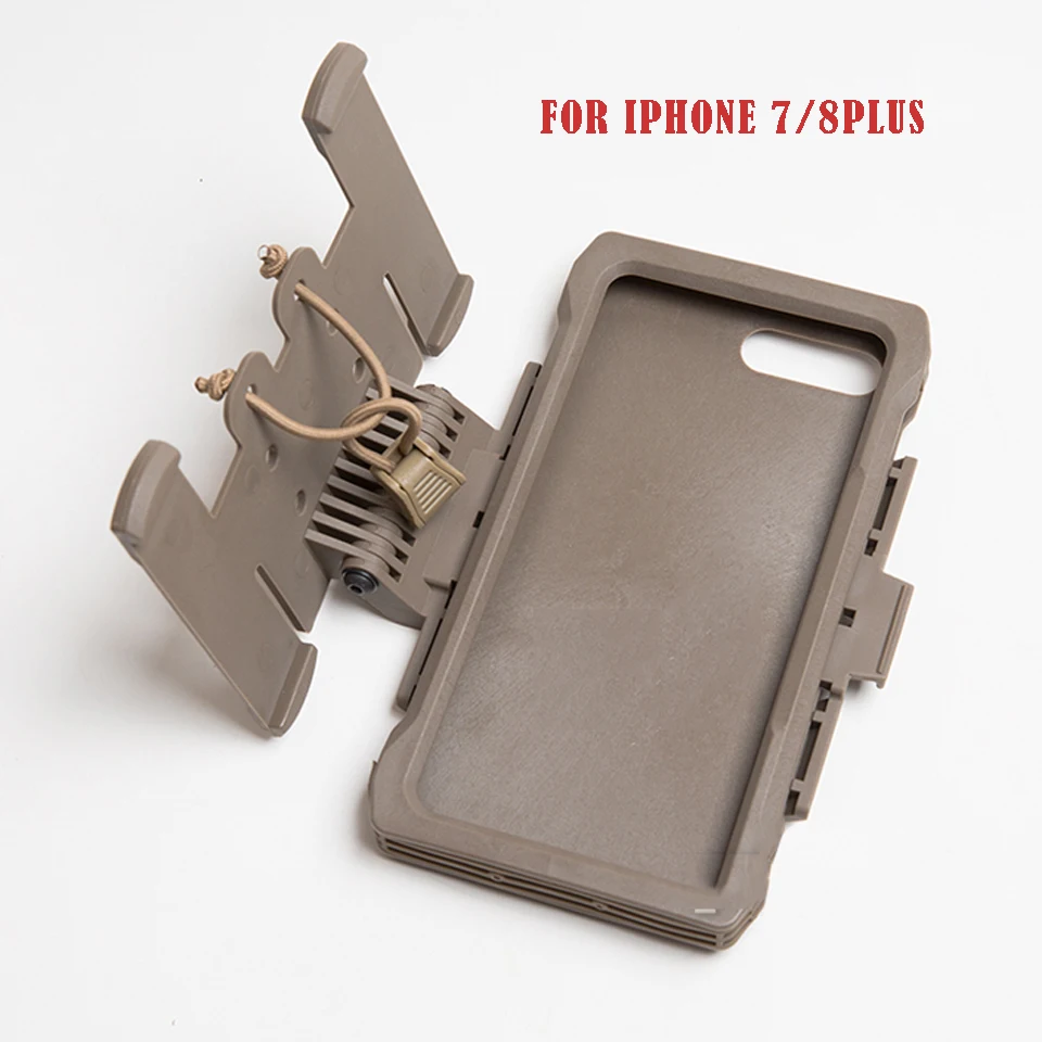 FMA я чехол для телефона Molle, чехол для мобильного телефона, чехол для IPhone 7/8 Plus/IPhone XS Max на открытом воздухе Пейнтбол тактический жилет Стиль чехол для телефона - Цвет: DE for IPhone 78Plus