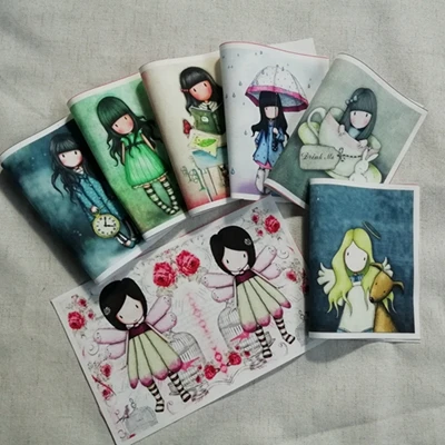12x20cm 7pcs Красивая девушка, картина, хлопок, холст, пэчворк, симметричная позиция, скрапбукинг, для кошелька, сумки, сделай сам, шитье, патч, украшение для дома - Цвет: 12x20cm 7pcs