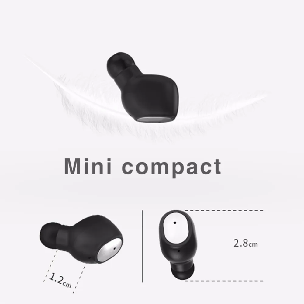 

Q3 TWS 5.0 Wireless Bluetooth Earphone Long Standby Headset Clear Stereo Bass Sports Headset With 400mAh Charging Compartment