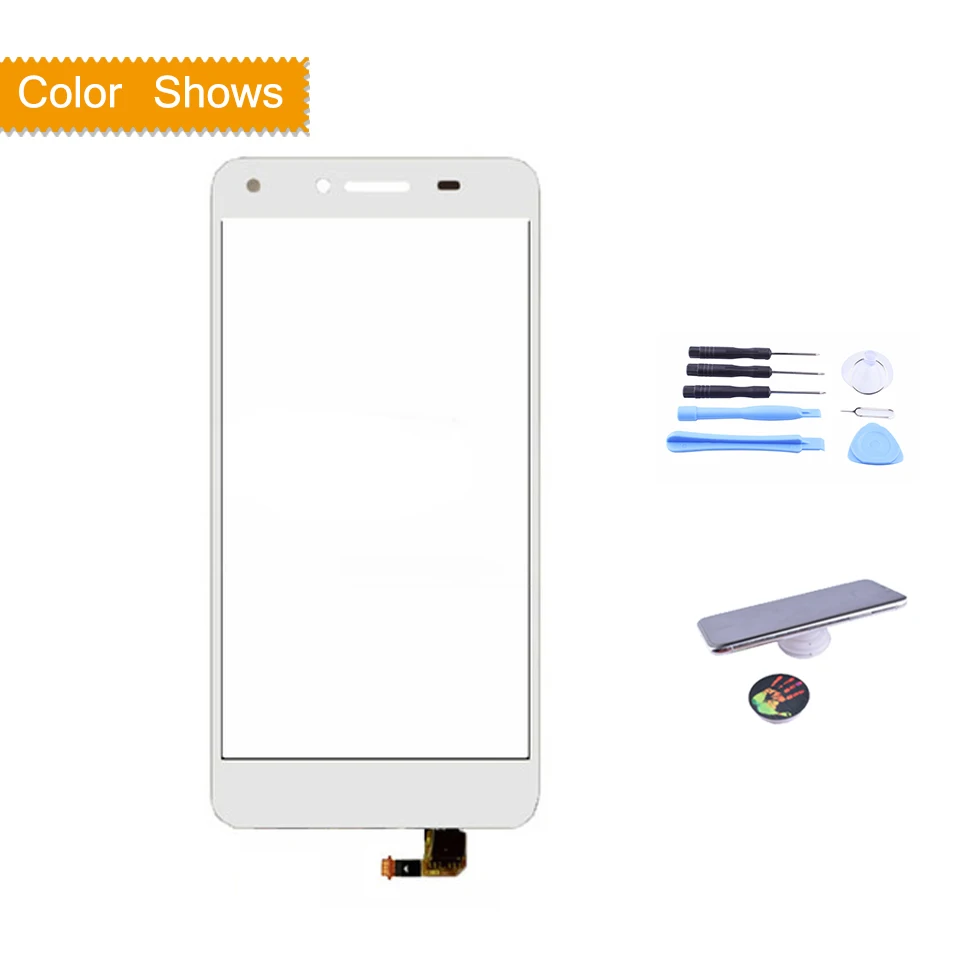 white with gift Для huawei Y5II Y5 II CUN-L01 CUN-L23 CUN-L03 CUN-L33 CUN-L21 Сенсорный экран сенсорный Панель Сенсор окрашенные запасные части для Стекло сенсорный Экран - Цвет: white with gift