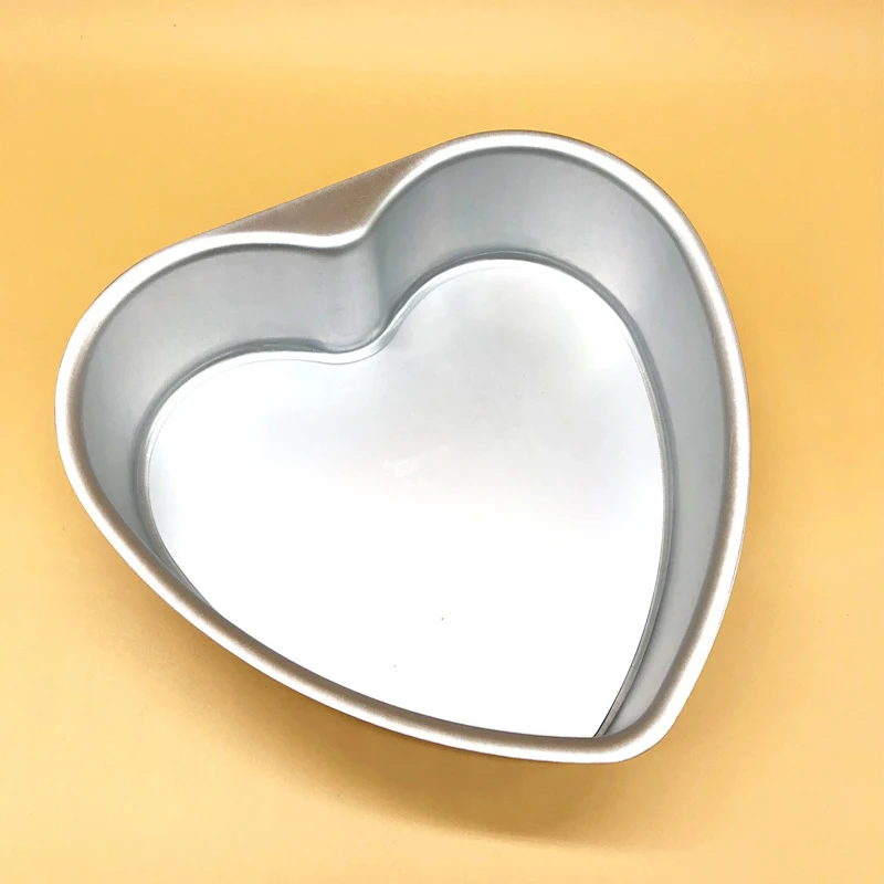 B фиксированная Нижняя основа формы для торта в форме сердца алюминиевая форма