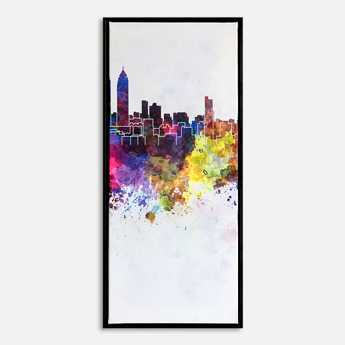 

Nordic Decoration Home Abstract Canvas Prints Wall Pictures For Bedroom Living Room Watercolor Abstract City Modern Oil Painting