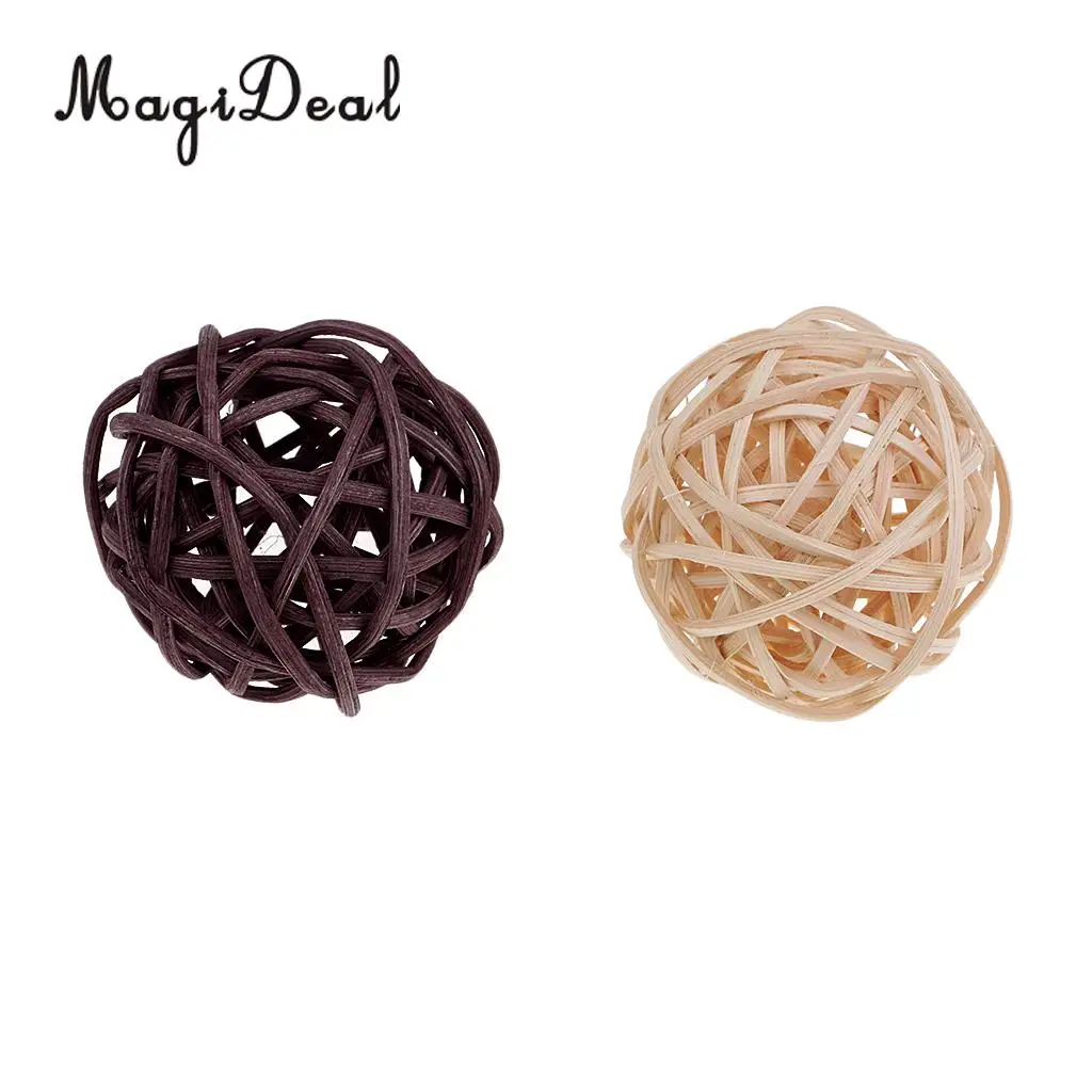 31pcs 3cm/5cm/7cm Mixed Colors Wicker Rattan Ball Christmas Birthday Home Wedding Party Decorations DIY Ornaments Kids Toys | Дом и сад