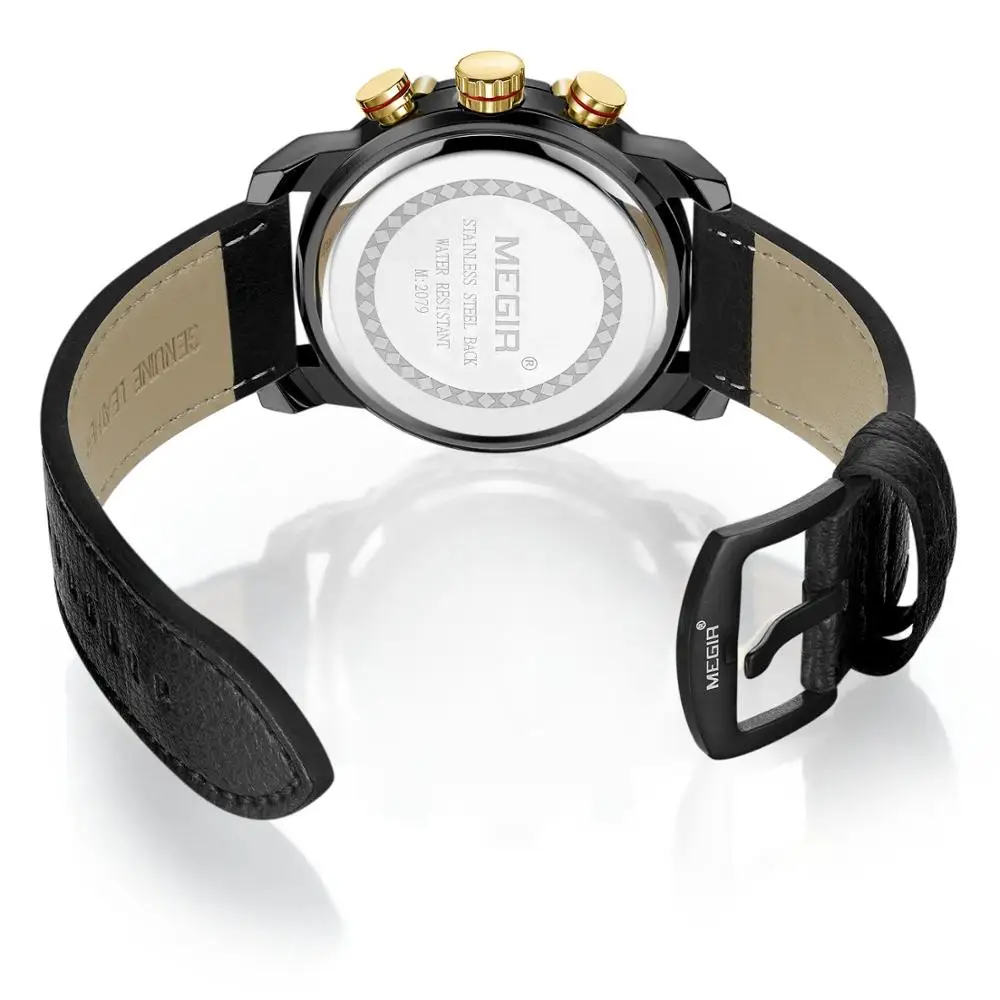 

MEGIR Bumblebee Men Watches 2019 Top Brand Luxury Men Wrist Watches Full Steel Men Sports Watch Waterproof Relogio Masculino