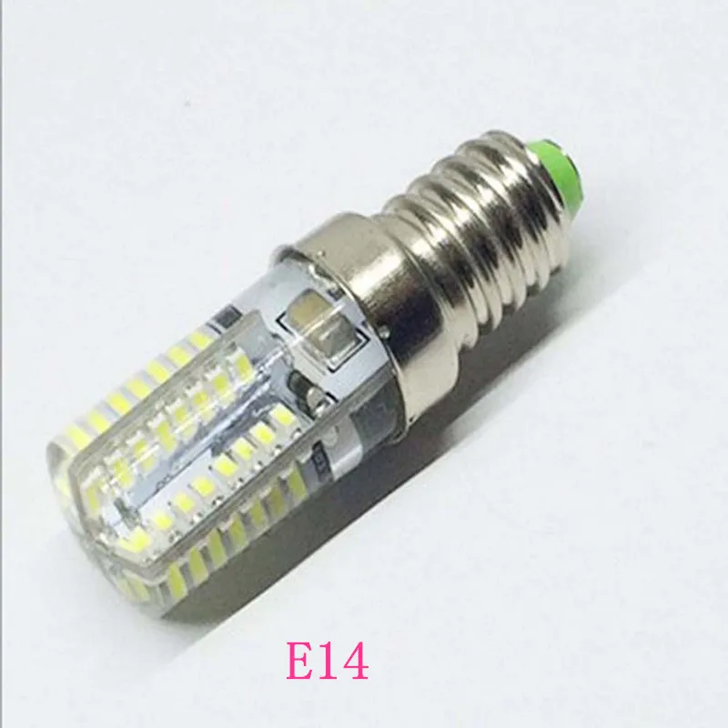 Светодиодный мини-лампочка E14, 7 Вт, 9 Вт, 12 Вт, 15 Вт, 3014 SMD, 110 В~ 240 В, 220 В, белые лампы, силиконовая хрустальная люстра, светодиодный светильник, лампочка B15 Luz E14