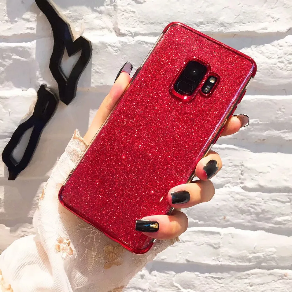 Сельма покрытие Блеск ТПУ чехол для телефона samsung S9 S8 плюс S6 S7edge A5 A7 J5 J7 Note9 A6 A8 2018