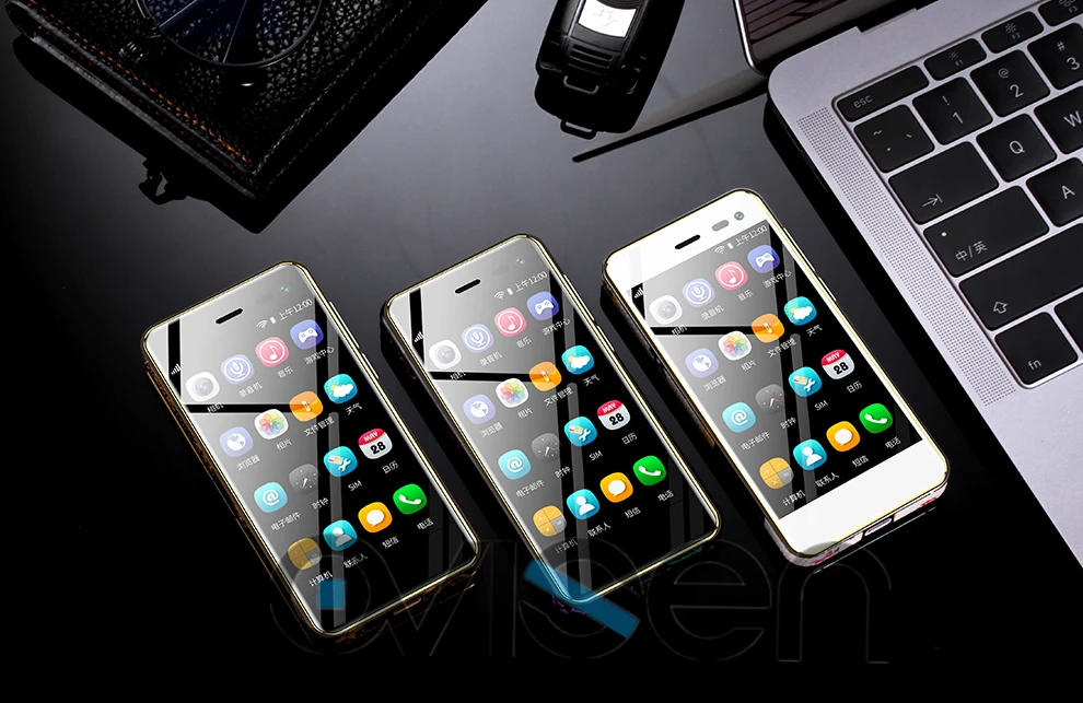 Самый маленький смартфон Ulcool U2 3,15 дюймов MTK6739 1 ГБ 8 ГБ телефон Android 8,1 Google Play 4G милый кожаный мини мобильный телефон