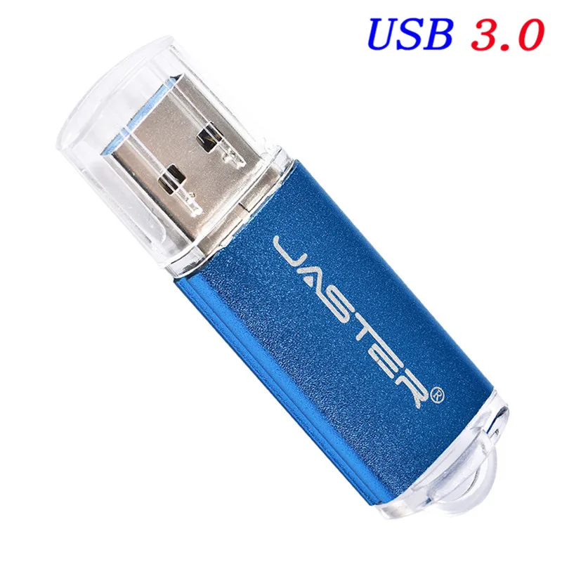 Blue JASTER USB 3,0, usb флеш-накопитель в форме зажигалки, Модный Цветной чехол, 4 ГБ, 8 ГБ, 16 ГБ, 32 ГБ, 64 ГБ, usb флешка, коммерческая флешка, подарок - Цвет: Blue