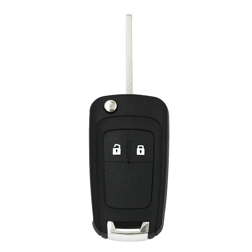 2 кнопки Keyless-go Складной флип дистанционный ключ умный Автомобильный ключ для Chevrolet 433MHz ID46 46 чип HU100 Uncut Balde(после рынка