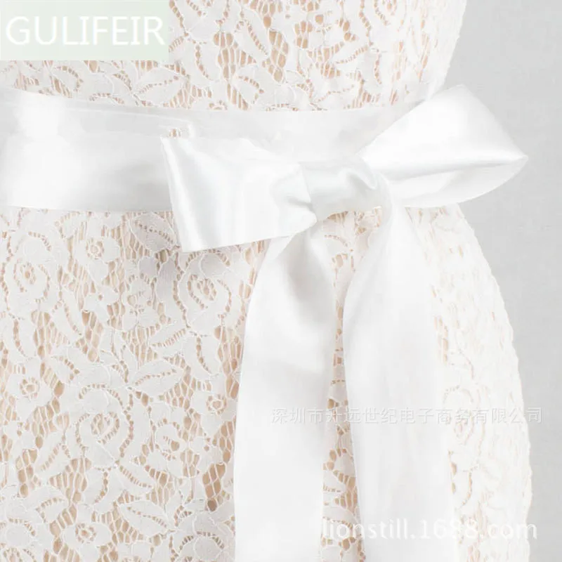 GULIFEIR Women dress Elegant Delicate backless Lace Casual Party Evening Bodycon Special Occasion Bride maid of Dresses | Женская одежда