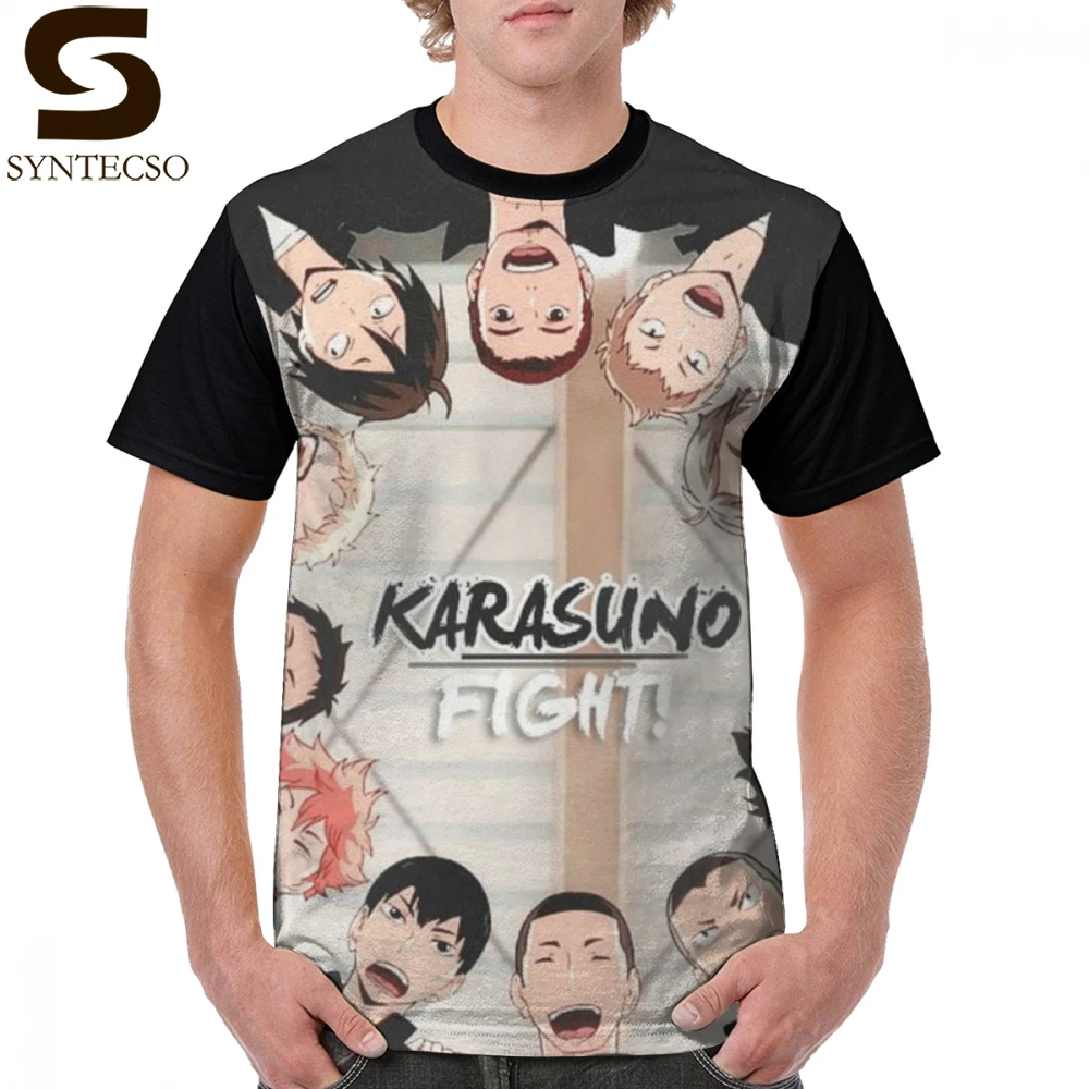 Haikyu футболка Karasuno Haikyuu XXX забавная 100 полиэстер Повседневная мужская с коротким