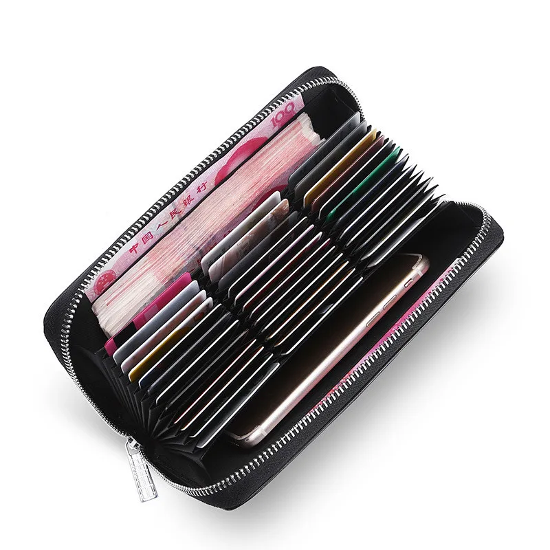 Кожаная сумка RFID анти-магнитная карта рукав многофункциональный воловья