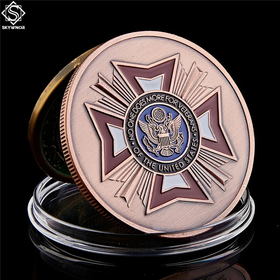 

American Military Coin Copies Army Navy USMC USAF USCG Department of Defense Serving Around The World With Pride Challenge Coin