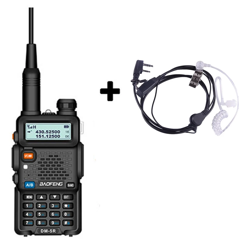 Add ac headset baofeng DM-5R DM 5R DM5R для DMR cb цифровая рация 10 км автомобильная портативная рации ham радиостанция трансивер baufeng двухдиновая магнитола радиостанции boafeng двухдиапазонная uhf vhf радио станция радиолюбитель - Цвет: Add ac headset