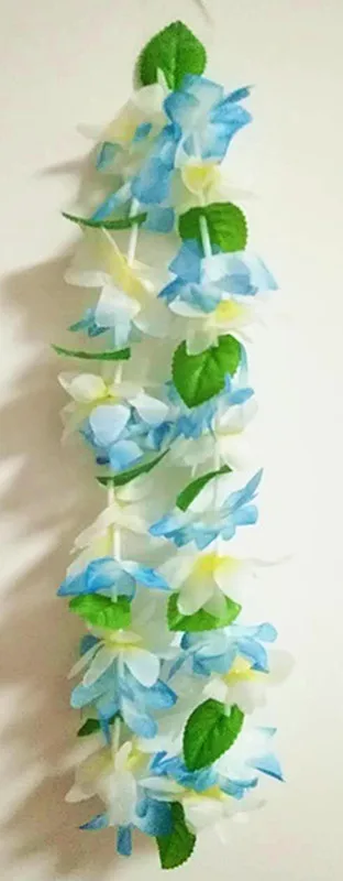 12 шт./лот 2018 гавайское ожерелье леи тропический Luau гавайские шелковые цветы Lei