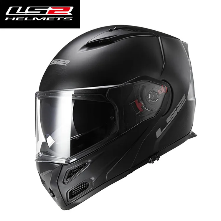 Matt Black LS2 Touring мотоциклетный шлем модульный откидной Каско Capacete шлем открытый мото шлемы каск руля для Cruiser METRO - Цвет: Matt Black